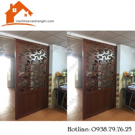 Vách ngăn trang trí nội thất bằng gỗ đẹp tphcm
