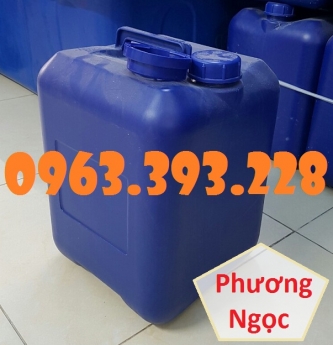 Can nhựa vuông đựng hóa chất, can nhựa 20 Lít, can nhựa loại dày