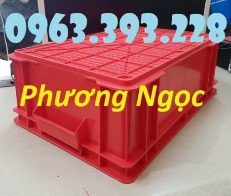Thùng nhựa có nắp, thùng nhựa B4, hộp nhựa công nghiệp