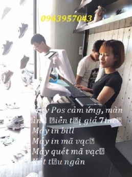 Cửa hàng giày thể thao TP.HCN lắp đặt full bộ thiết bị tính tiền giá sinh viên