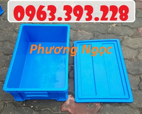 Thùng nhựa có nắp, thùng nhựa B4, hộp nhựa công nghiệp
