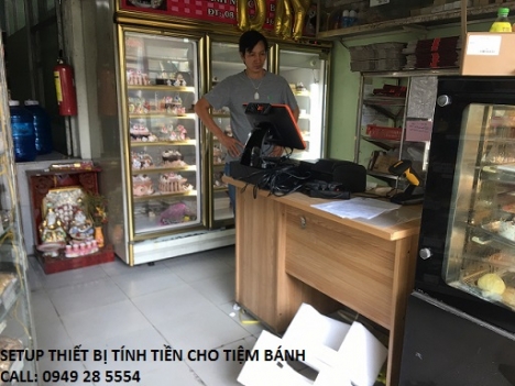 Thiết bị tính tiền cảm ứng trọn bộ dùng cho tiệm bánh ngọt tại HCM giá rẻ