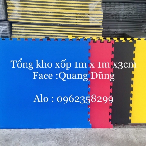 tổng kho thảm xốp 1m x 1mx  3cm