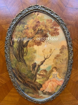 Tủ Kệ Boulle Vỏ Gỗ Sồi.