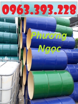 Thùng phuy sắt nắp mở cũ, thùng phuy sắt có đai, thùng phuy 220L