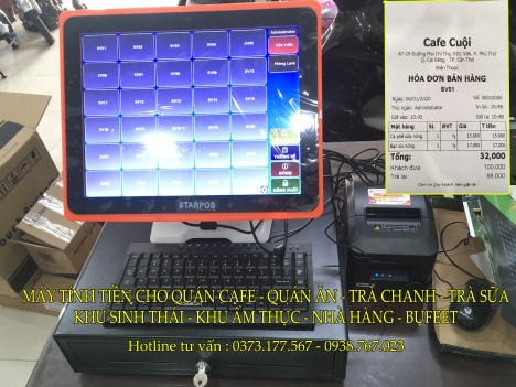 Bán máy tính tiền cho tiệm bánh – café tại Tphcm