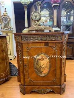 Tủ Kệ Boulle Vỏ Gỗ Sồi.