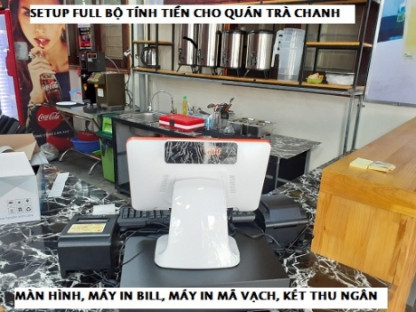 Quảng Bình bán trọn bộ cảm ứng tính tiền giá rẻ cho trà chanh bụi phố