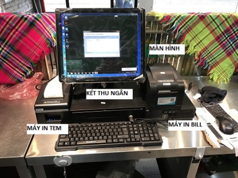 Full bộ thiết bị tính tiền giá rẻ cho tộc trà chanh tại Hà Nội