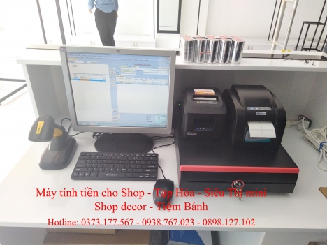 Máy tính tiền trọn bộ cho Shop tại Hậu Giang