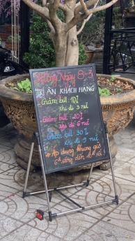 Bán bảng led huỳnh quang cho quán café-shop tại Cần Thơ