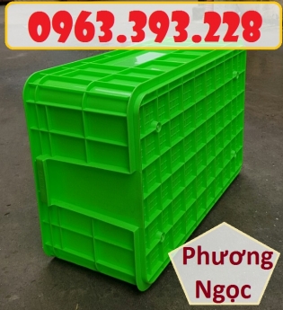 Thùng đặc HS017, thùng nhựa công nghiệp, hộp nhựa có nắp