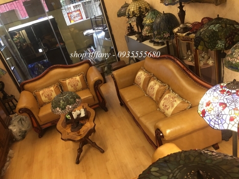 Giao Lưu Bộ Bàn Ghế Cổ Da Thật Thời Encovid.