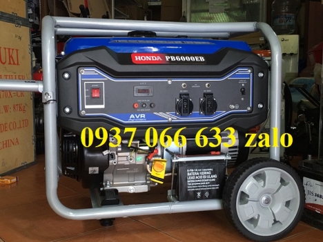 Gỉảm giá đầu mùa Máy phát điện chạy xăng 5kw Honda PB6000EB hàng nội địa Thái