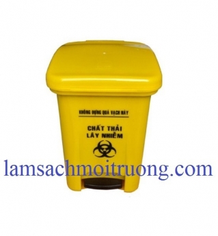 Thùng rác y tế đạp chân, thùng đựng rác thải nguy hại, thùng đựng rác thải lây nhiễm, thùng rác y tế