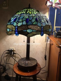 Đèn Tiffany chuồn chuồn mắt xanh