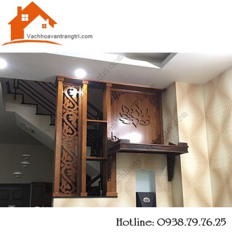 Vách gỗ cầu thang- Ngăn và trang trí cầu thang bằng gỗ