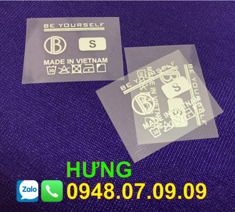 Nhãn ép nhiệt, Nhãn sườn may mặc (Toàn Quốc)