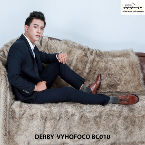 Bán giày tây nam da bò thủ công Derby Vyhofoco BC010 chính hãng