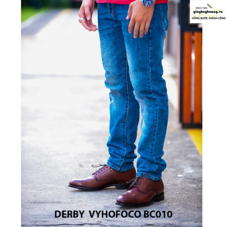 Bán giày tây nam da bò thủ công Derby Vyhofoco BC010 chính hãng