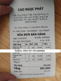 Cung cấp combo máy tính tiền giá rẻ tại Cao Bằng cho cửa hàng bánh ngọt