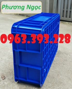 Thùng nhựa đặc cao 19, thùng nhựa công nghiệp, hộp nhựa có nắp