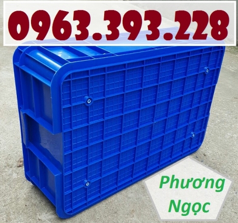 Thùng nhựa đặc cao 19, thùng nhựa công nghiệp, hộp nhựa có nắp