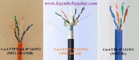 Cáp mạng Cat.6 Hosiwell 4P 23AWG