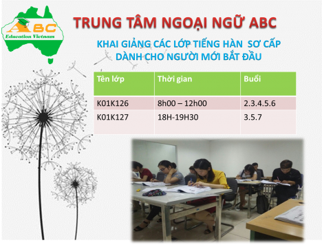 Cùng ABC chinh phục tiếng hàn ngay từ những bước đầu tiên nhé các bạn