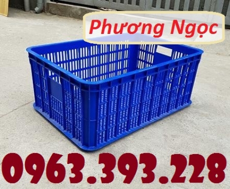Sọt nhựa rỗng cao 25, sóng nhựa HS014, sọt đựng nông sản