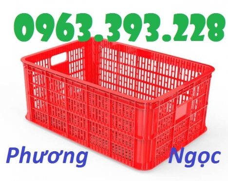 Sọt nhựa rỗng cao 25, sóng nhựa HS014, sọt đựng nông sản