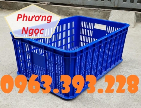 Sọt nhựa rỗng cao 25, sóng nhựa HS014, sọt đựng nông sản