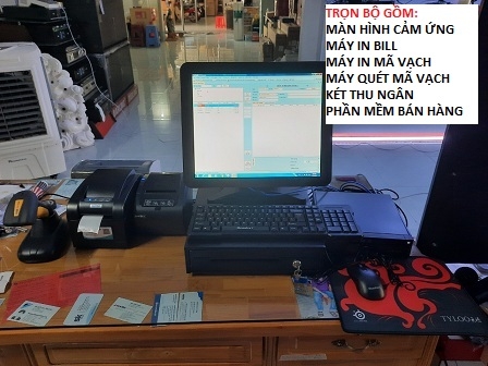 Bán combo máy tính tiền cho siêu thị điện máy giá rẻ tại An Giang