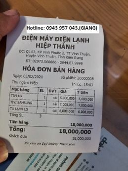 Điện tử, điện máy mua trọn combo tính tiền giá rẻ tại Hậu Giang