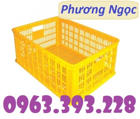 Sọt nhựa rỗng cao 25, sóng nhựa HS014, sọt đựng nông sản