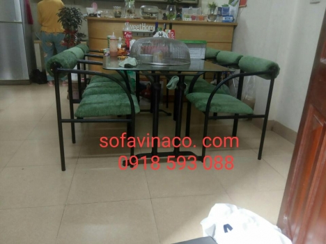 Bọc Ghế Ăn Tại Nhà Chị Yến ở Trần Khát Chân