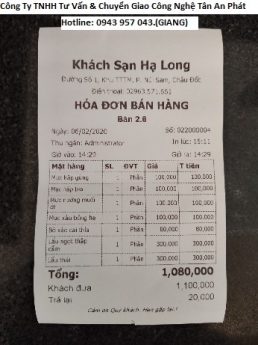 Bán combo máy tính tiền giá rẻ tại Khánh Hòa cho khách sạn, nhà nghỉ