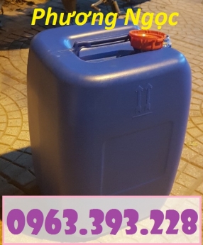 Can 30L đựng hóa chất, can vuông 30 Lít, can nhựa HDPE