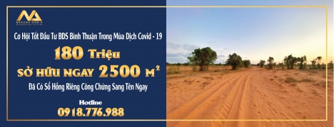 ĐẦU TƯ BÌNH THUẬN - GIÁ 70TR/1000M2
