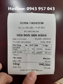 Combo máy tính tiền dành cho shop quần áo tại Sóc Trăng