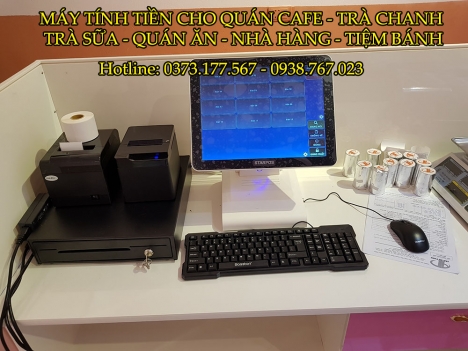 Trọn bộ máy tính tiền cho quán nước ép- café tại tphcm