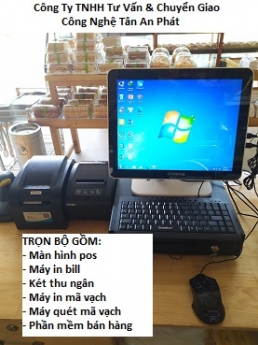 Long An lắp full bộ cảm ứng tính tiền cho cửa hàng túi xách giá rẻ