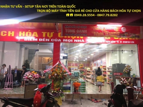 Bách hóa tổng hợp tại Hà Tỉnh setup combo tính tiền rẻ