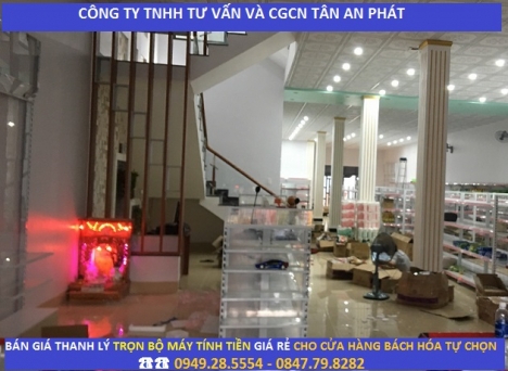 Thanh lý trọn bộ máy tính tiền hàng trưng bày ở Hà Nội cho Siêu thị mini