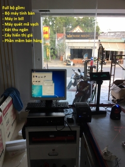 Thanh lý trọn bộ máy tính tiền hàng trưng bày ở Hà Nội cho Siêu thị mini