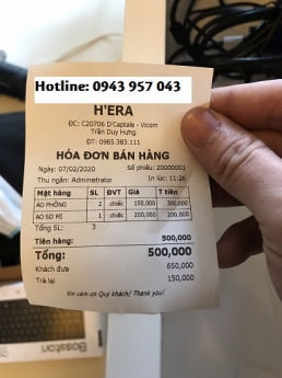 Shop quần áo tại Bạc Liêu đặt thiết bị tính tiền giá rẻ