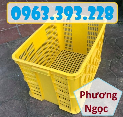 Sọt nhựa rỗng cao 39, sóng nhựa hở HS005, sọt nhựa công nghiệp đựng hàng