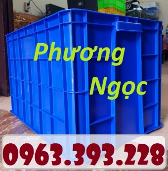 Thùng nhựa đặc cao 39, Thùng nhựa đặc HS026, hộp nhựa có nắp