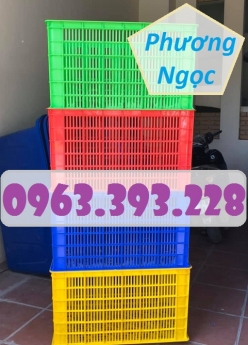 Sọt nhựa rỗng cao 39, sóng nhựa hở HS005, sọt nhựa công nghiệp đựng hàng