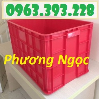Thùng nhựa đặc cao 39, Thùng nhựa đặc HS026, hộp nhựa có nắp